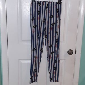 Stripped sailor puppy leggings